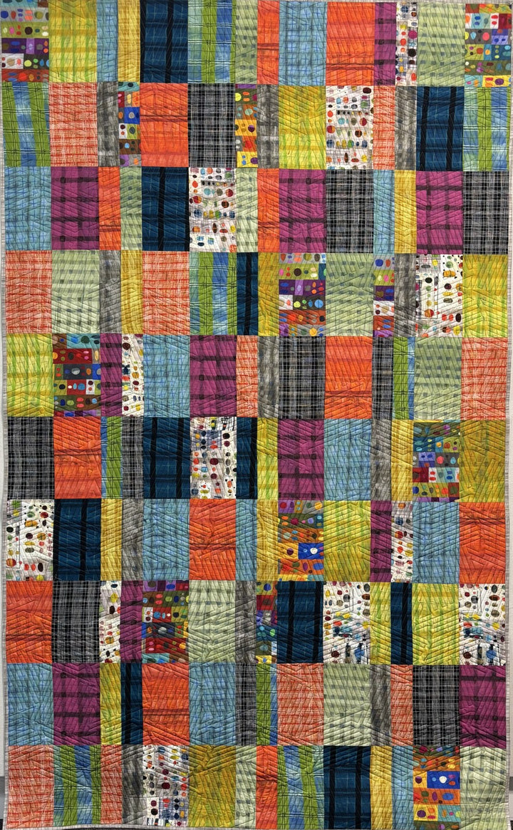 Koby quilt, part of the Stripology Quickies Trunk 3 trunk show