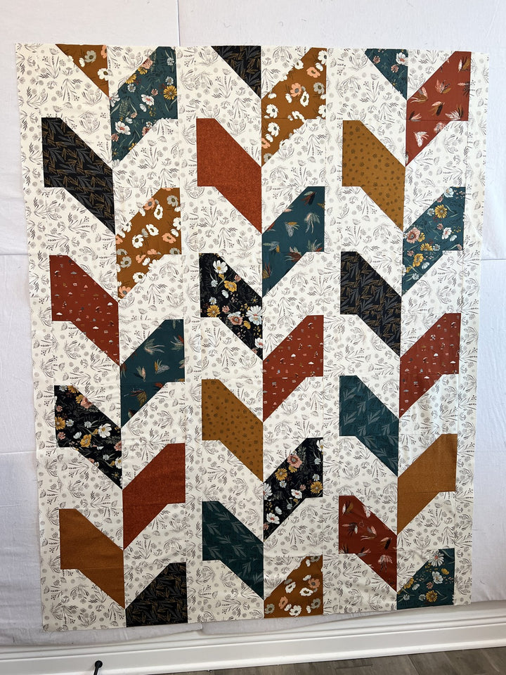 Skyler 2.0 quilt, part of the Stripology Quickies Trunk 3 trunk show
