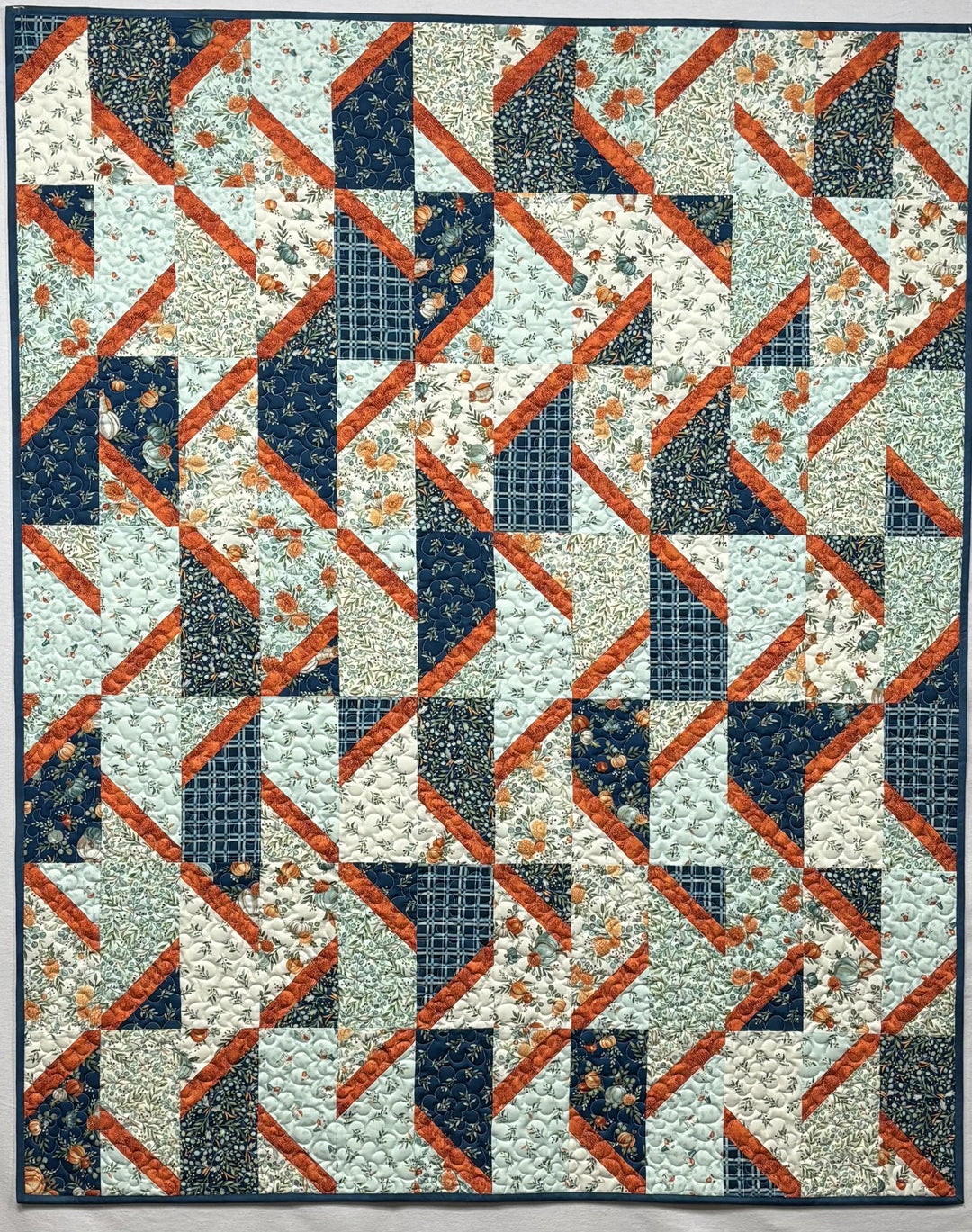 Algorithm quilt, part of the Stripology Squared Trunk trunk show