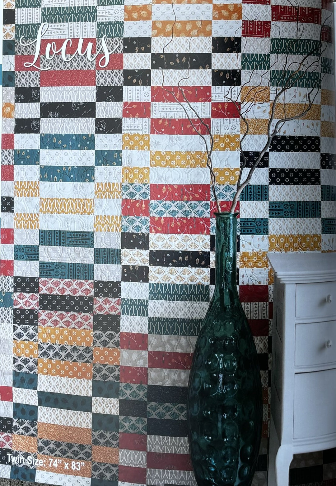 Locus quilt, part of the Stripology Squared Trunk trunk show
