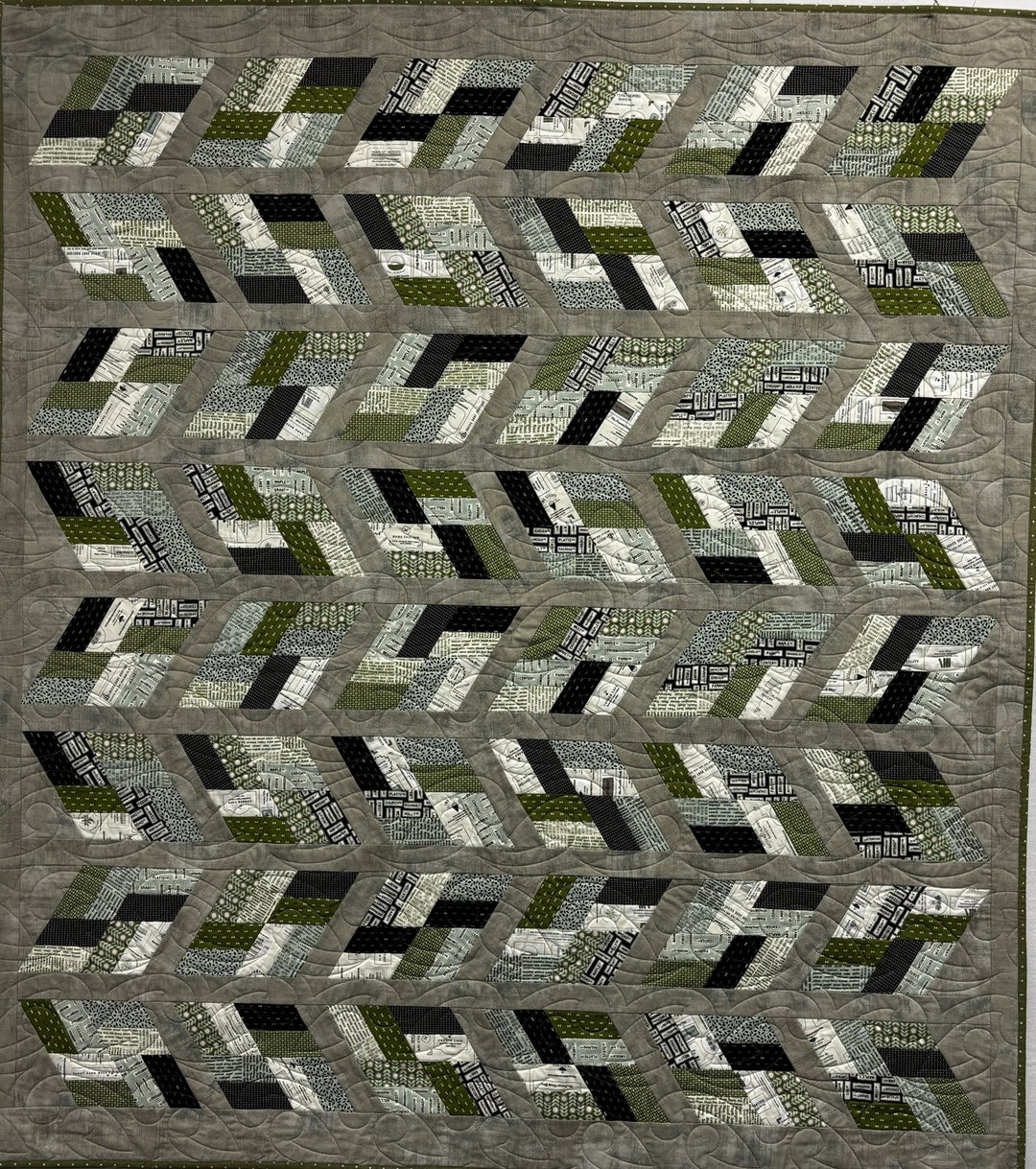 Velocity quilt, part of the Stripology Squared Trunk trunk show
