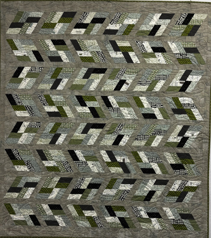 Velocity quilt, part of the Stripology Squared Trunk trunk show