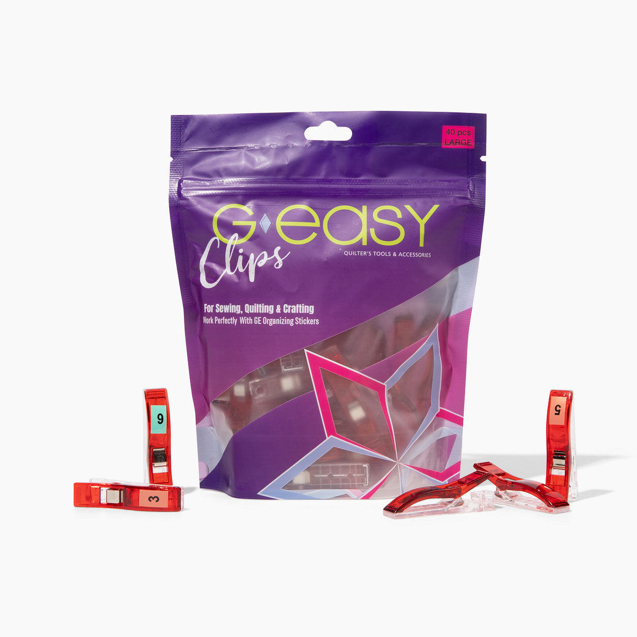 GEasy Organizing Clips - Large RED Tool GE Designs