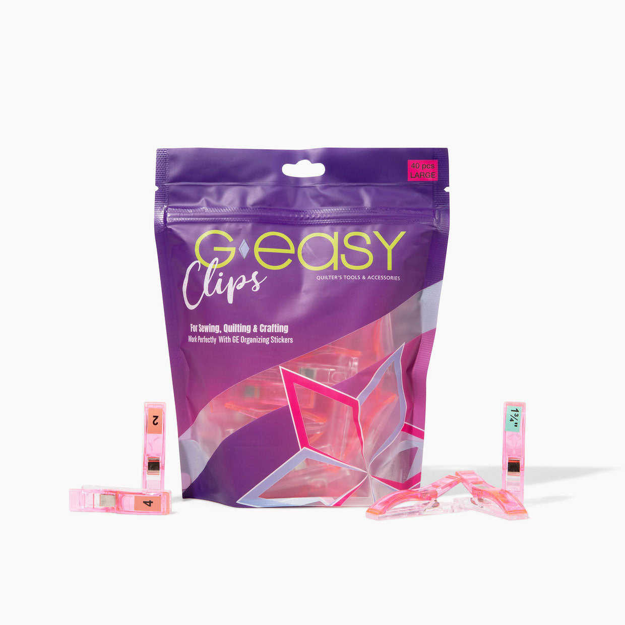 GEasy Organizing Clips - Large Tool GE Designs Pink