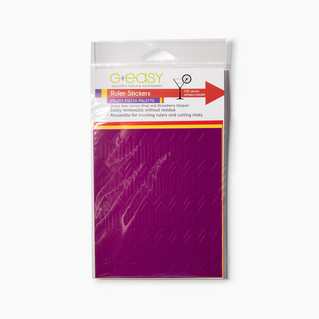 GEasy Ruler Stickers - Fruity Fiesta palette GE-1101 Tool GE Designs
