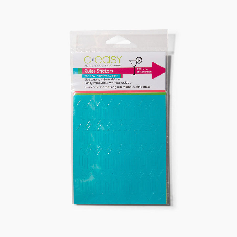 GEasy Ruler Stickers - Tropical Brights palette GE-1100 Tool GE Designs