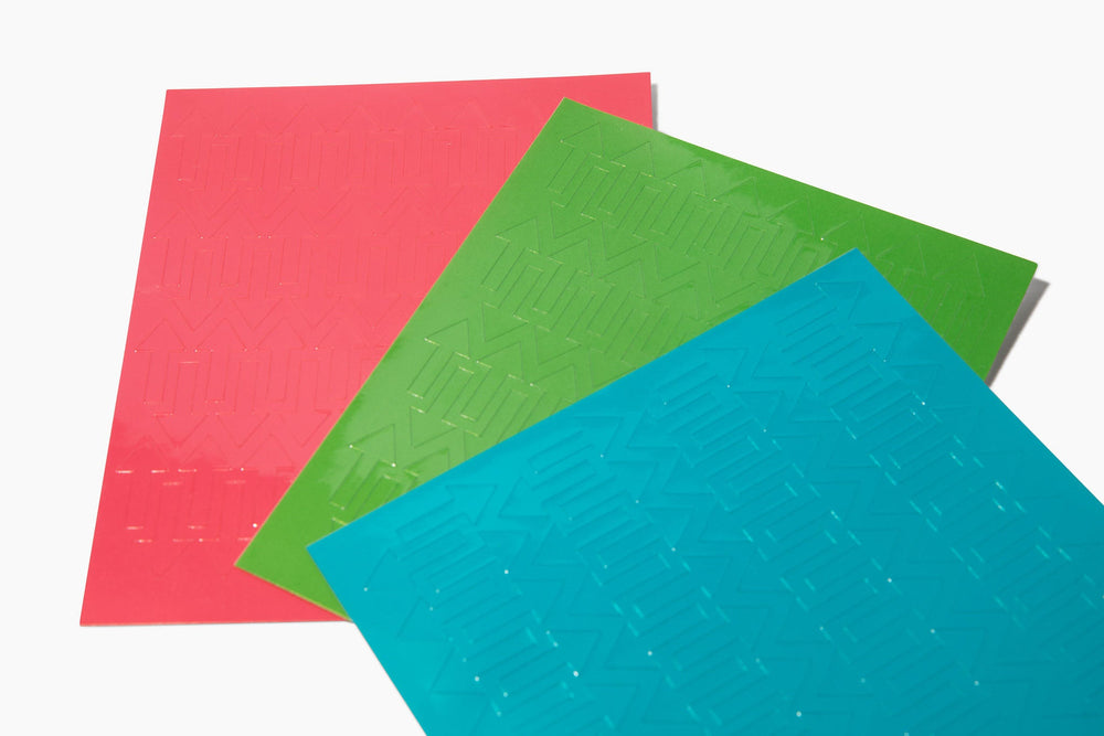 GEasy Ruler Stickers - Tropical Brights palette GE-1100 Tool GE Designs